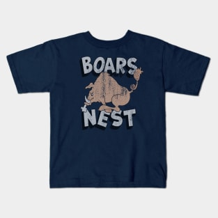 Boars Nest Sign (Stacked Layout) Kids T-Shirt